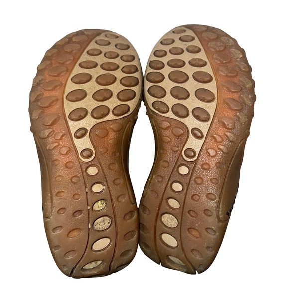 Merrell Barrado Black Brown Leather Slip On Zip Up Walking Hiking Shoes Size 9 - Picture 7 of 8